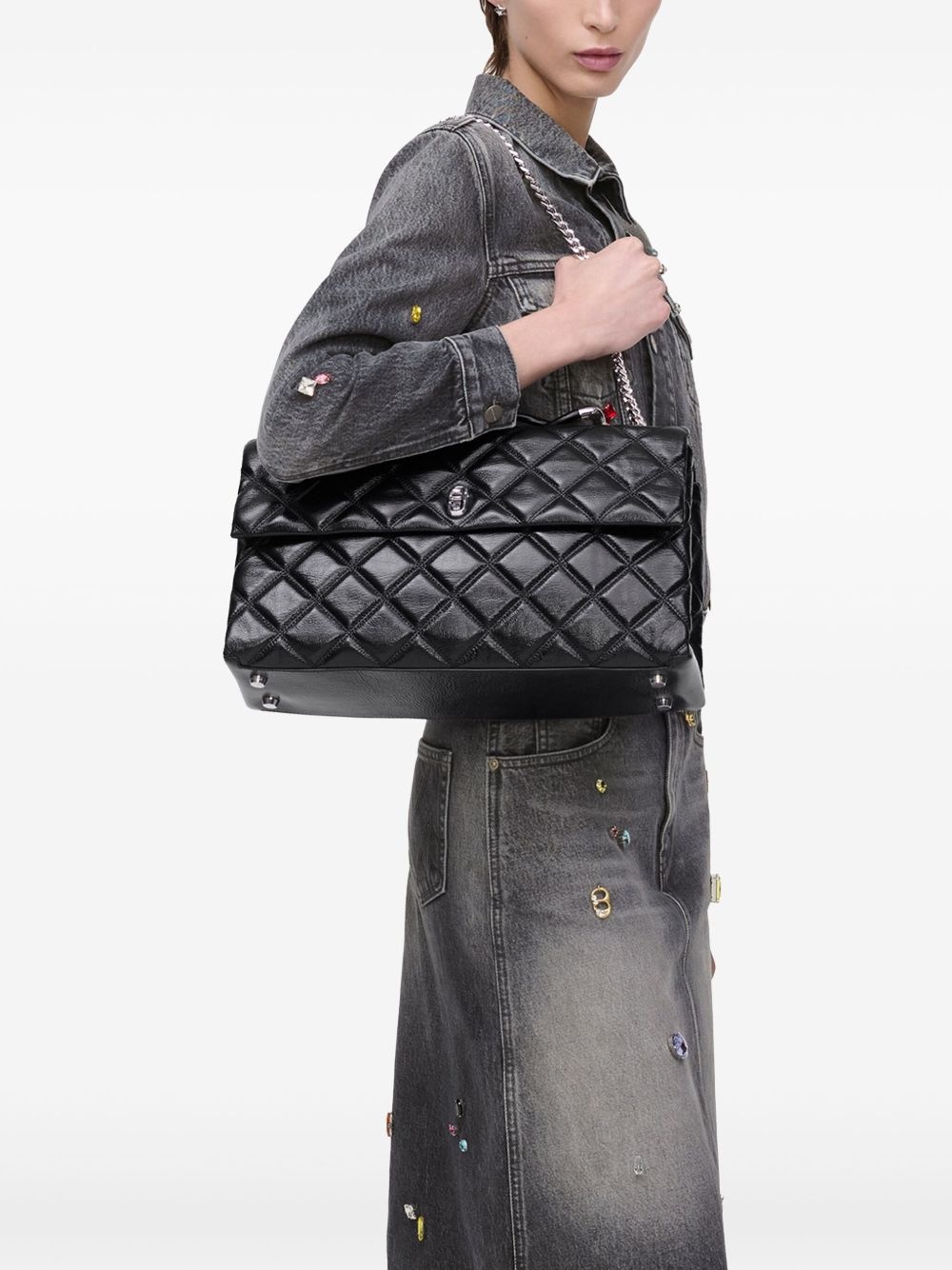 The XL Quilted Dual shoulder bag - 3