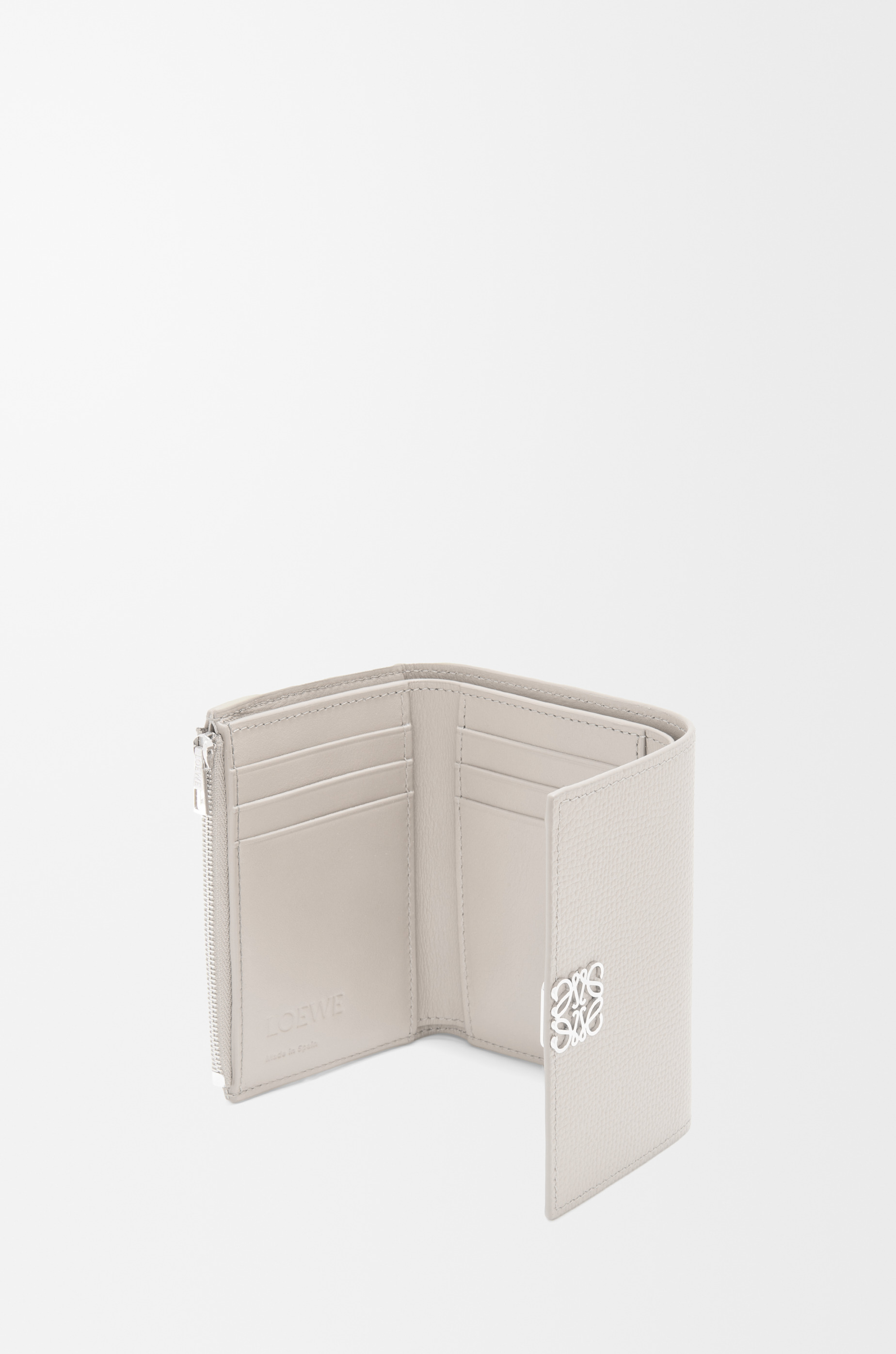 Anagram small vertical wallet in pebble grain calfskin - 3