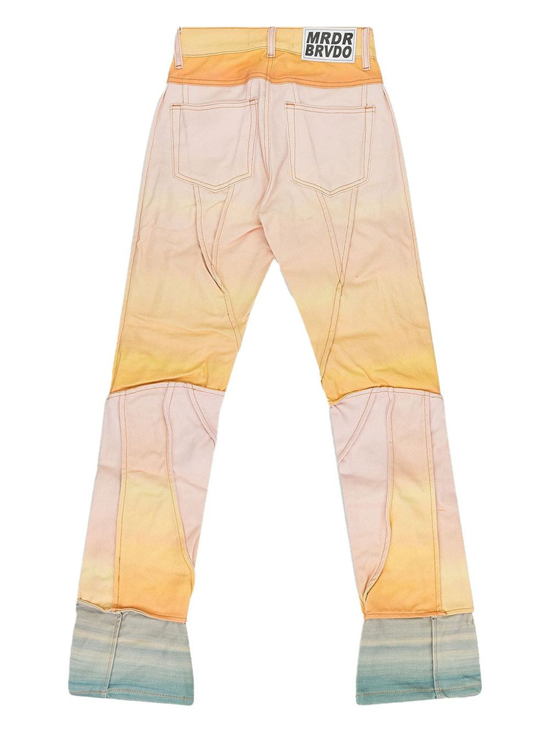 WHO DECIDES WAR Sunset panelled jeans outlook