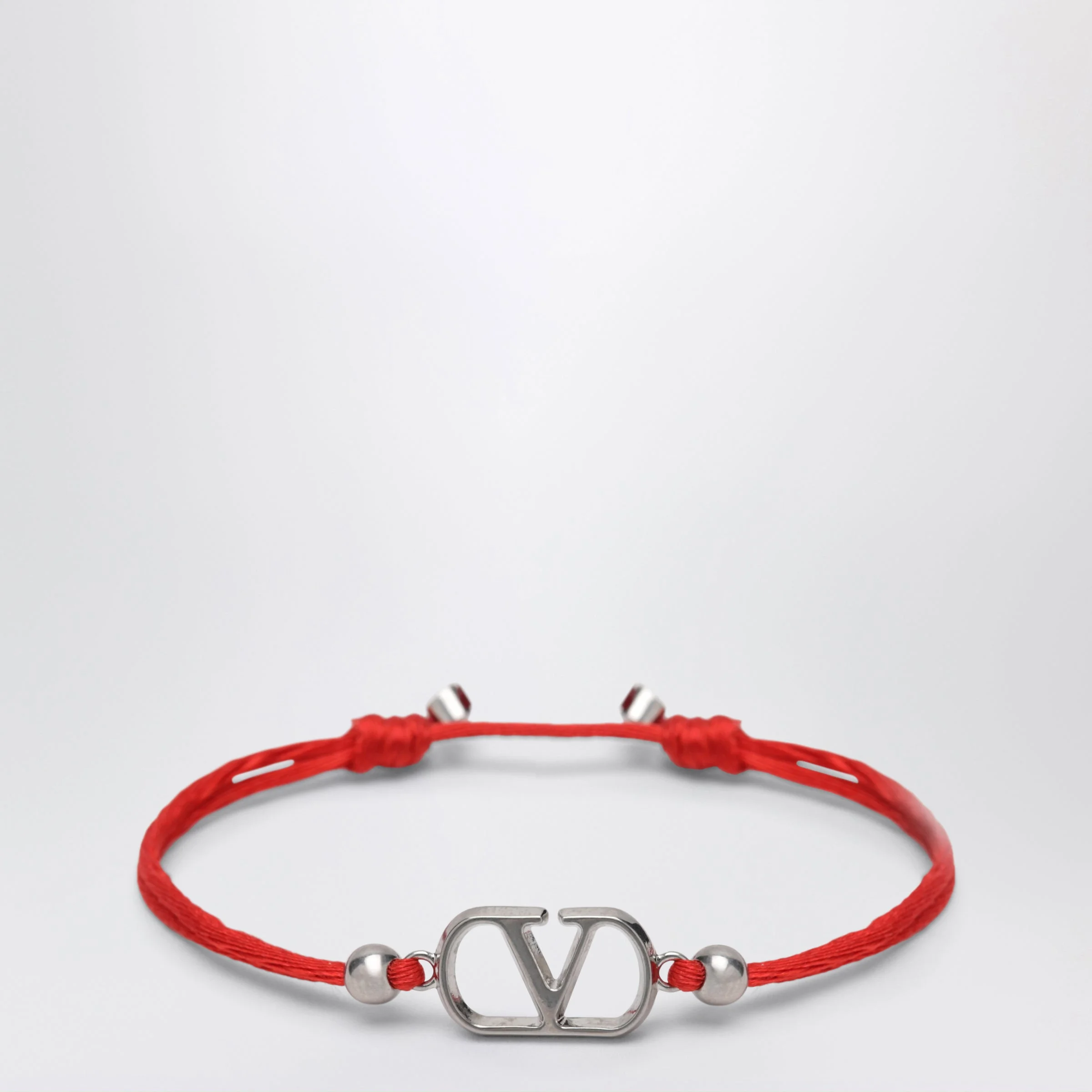 Red VLogo Signature cord bracelet - 1