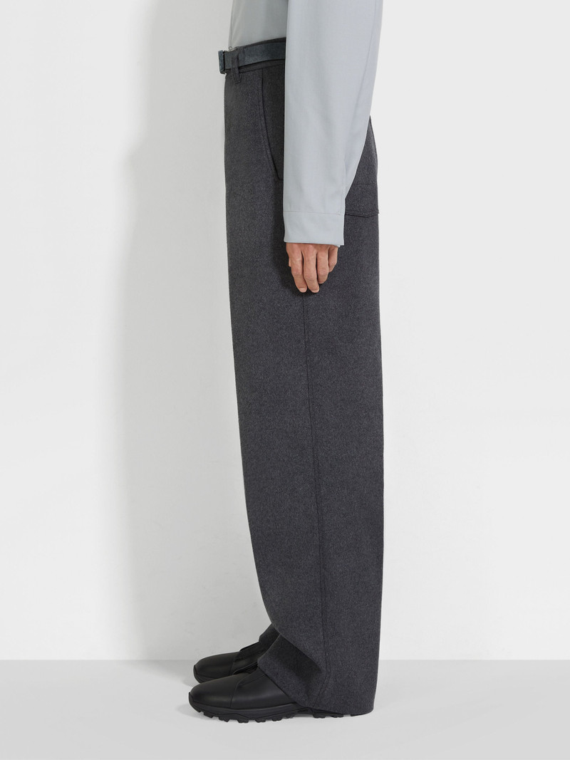 DARK GREY WOOL AND CASHMERE PANTS 4