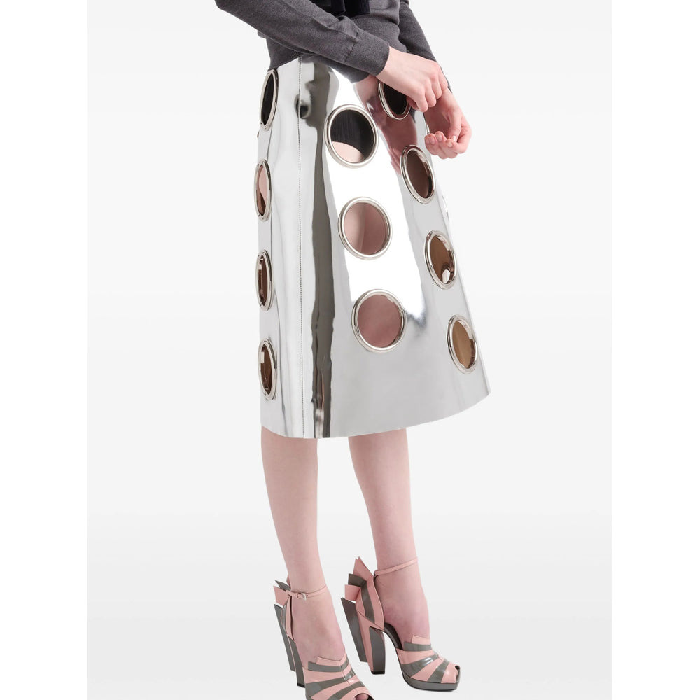 Prada Silver Skirts - A-Line Skirts Women - 5