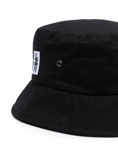 Mackintosh waxed cotton bucket hat outlook