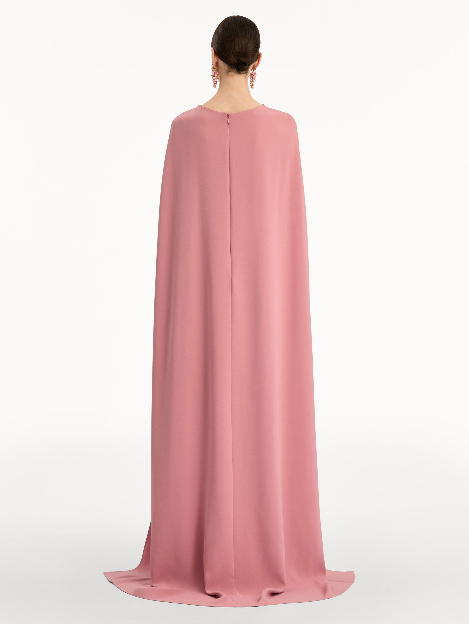 BROOCH EMBROIDERED CAPE-BACK CAFTAN - 3