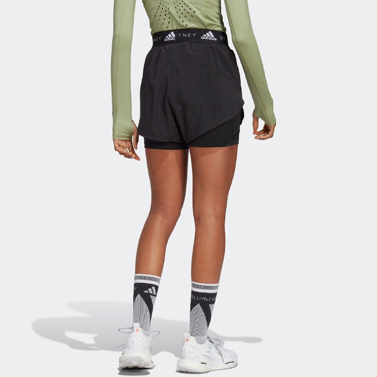(WMNS) adidas Truepurpose Two-in-one Shorts 'Black' HS4258 - 3