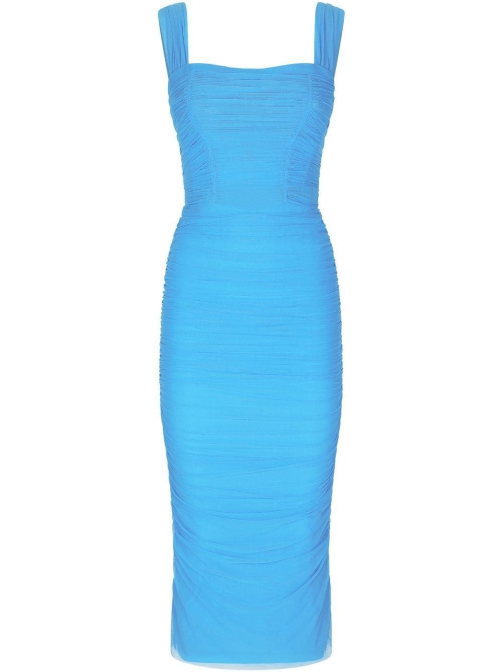 ruched midi dress - 1