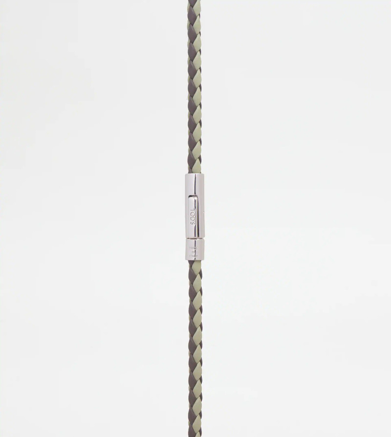 Tod's MYCOLORS BRACELET IN LEATHER - GREEN, BROWN outlook