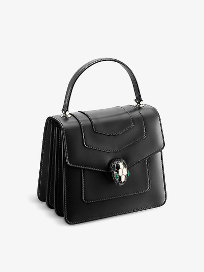 BVLGARI Serpenti Forever leather top-handle bag outlook