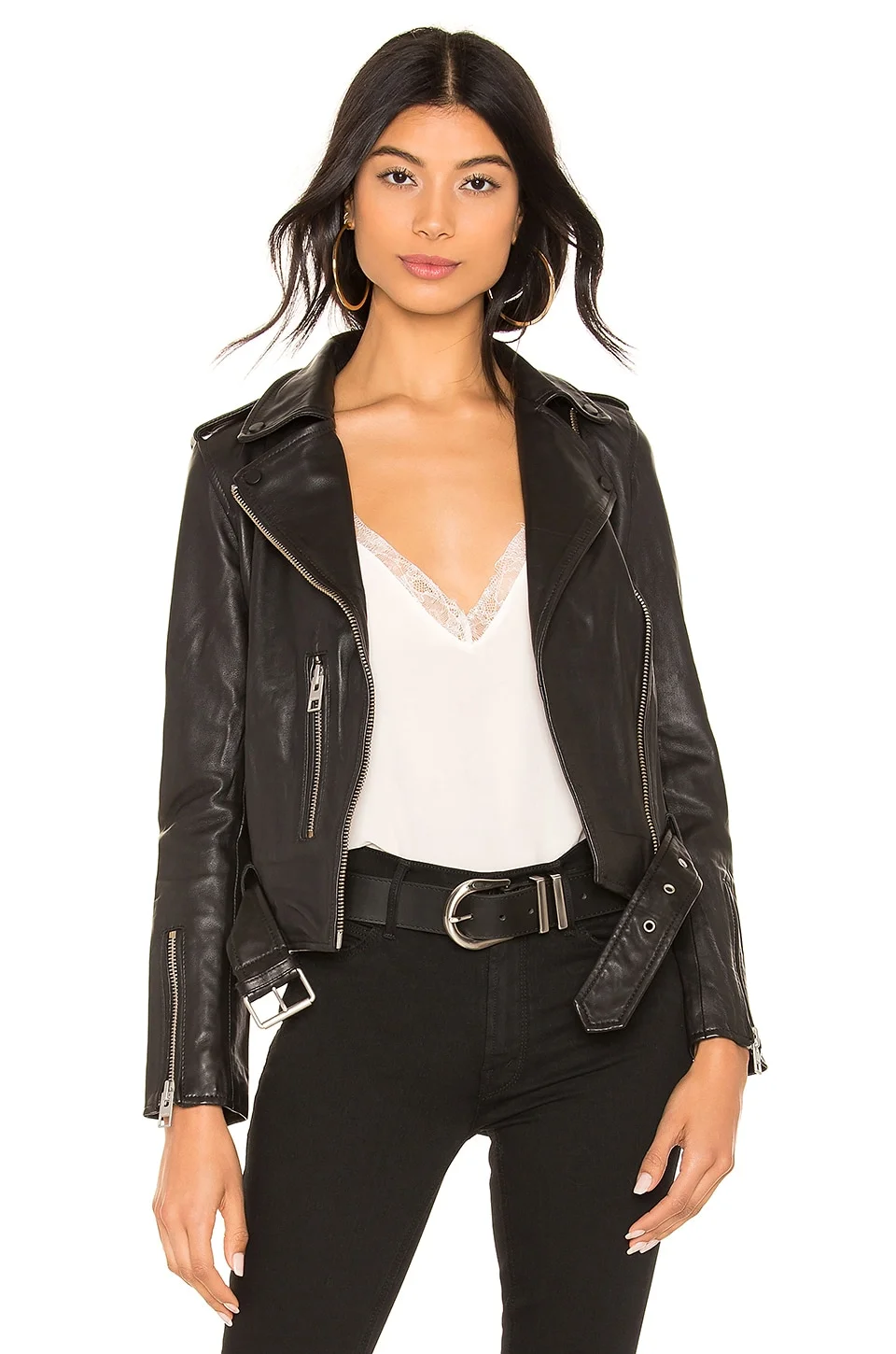 Balfern Leather Biker Jacket - 1