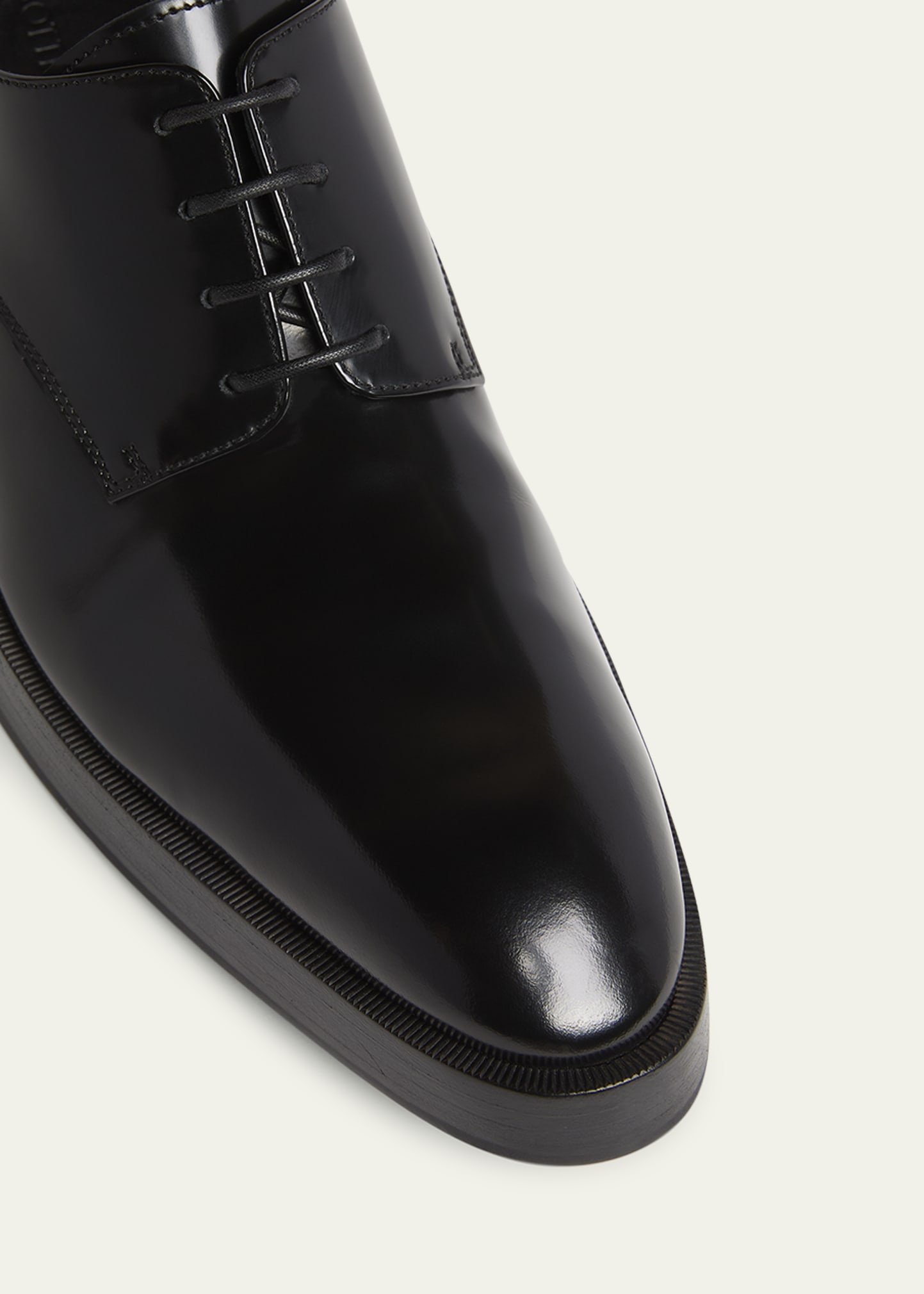 Men's Dalton Cuban-Heel Leather Derby Shoes - 5