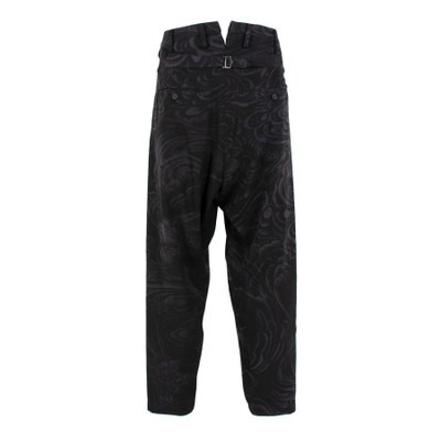 Yohji Yamamoto Dragon discharge print pants / BLK outlook