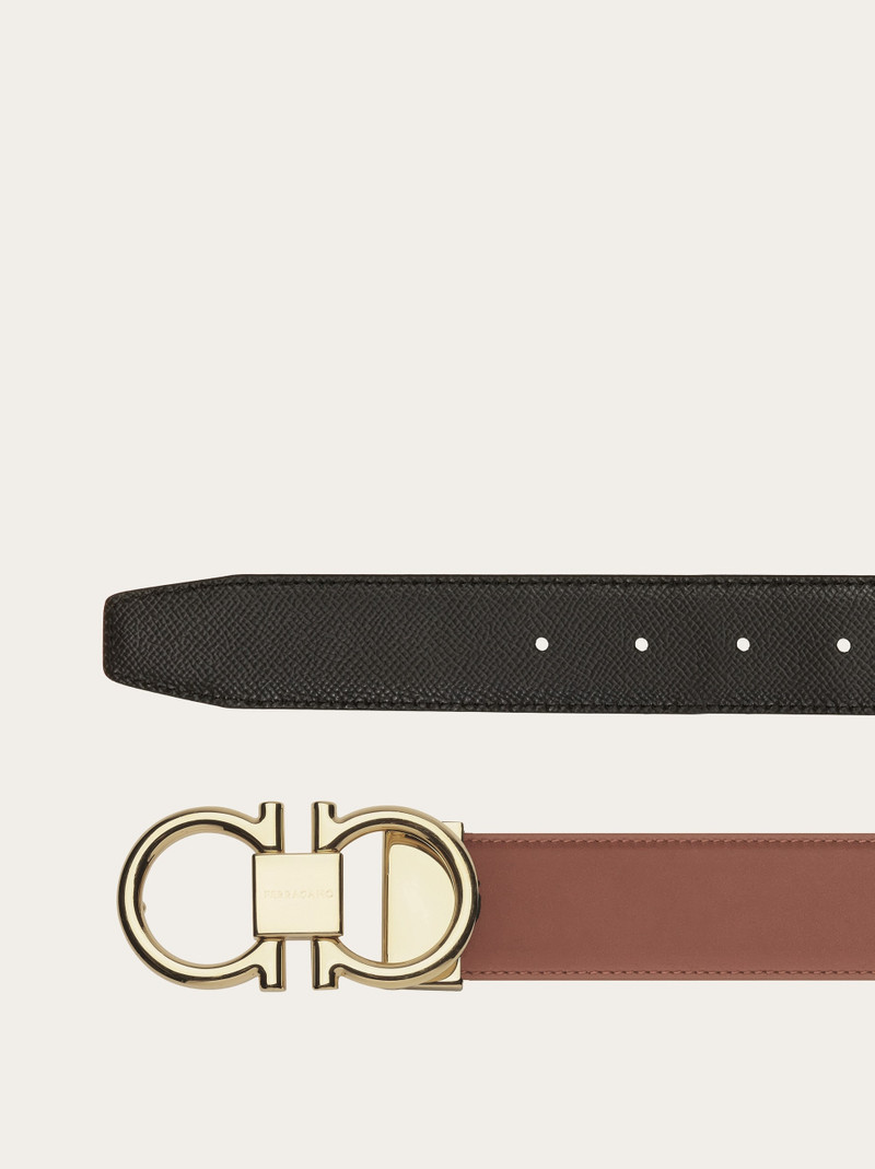 FERRAGAMO Reversible and adjustable Gancini belt outlook