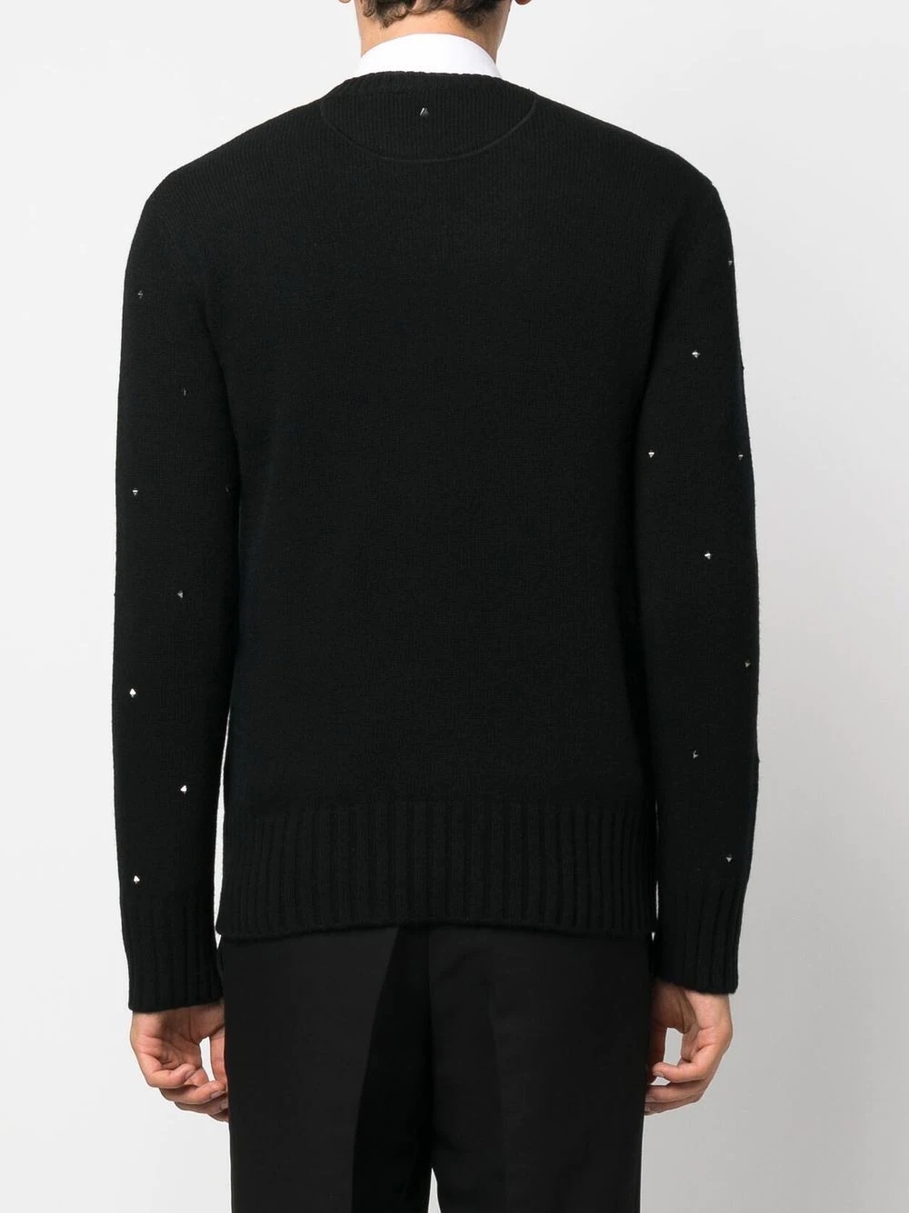 Rockstud spike wool-cashmere jumper - 4