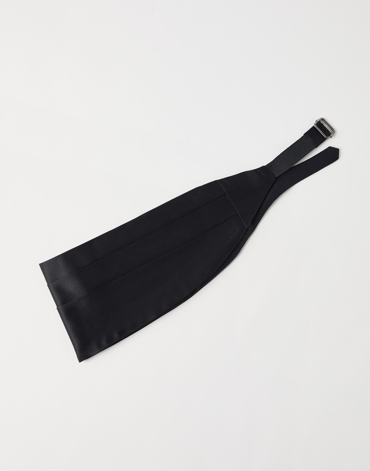 Cotton and silk satin cummerbund - 1