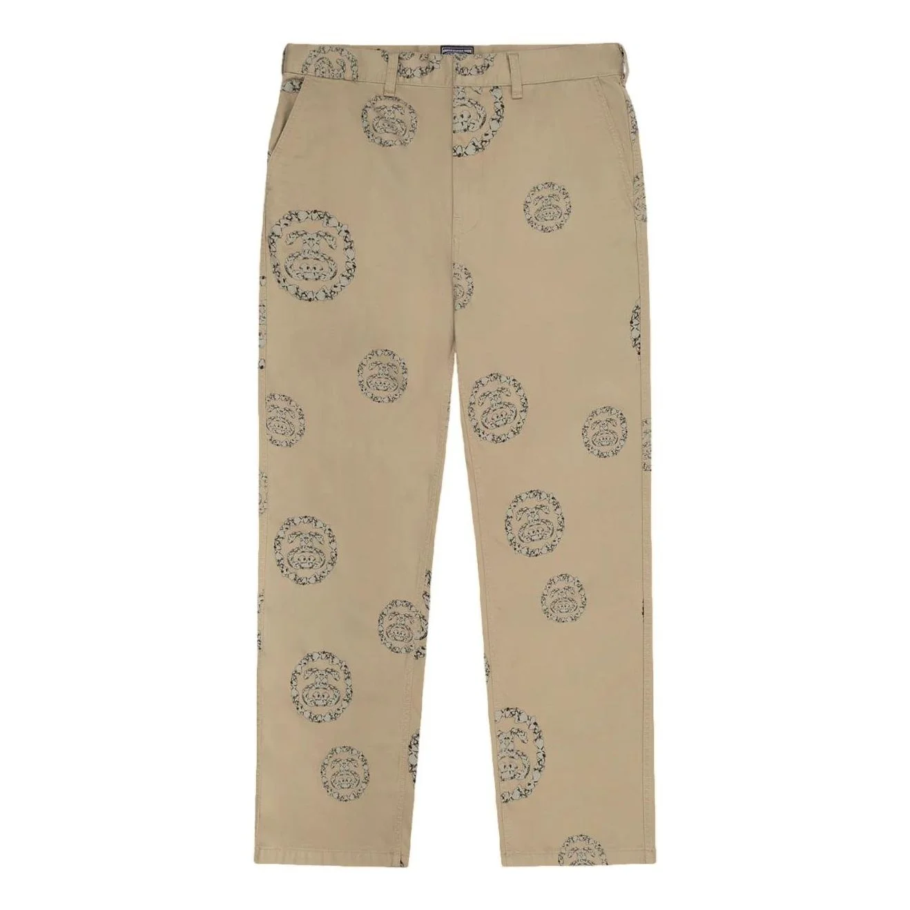 Denim Tears x Stussy SS Wreath Chino Pants 'Khaki' 316091 - 1