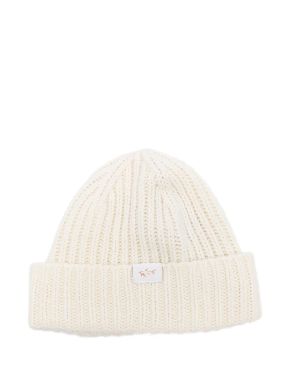 ribbed wool-blend beanie hat - 1