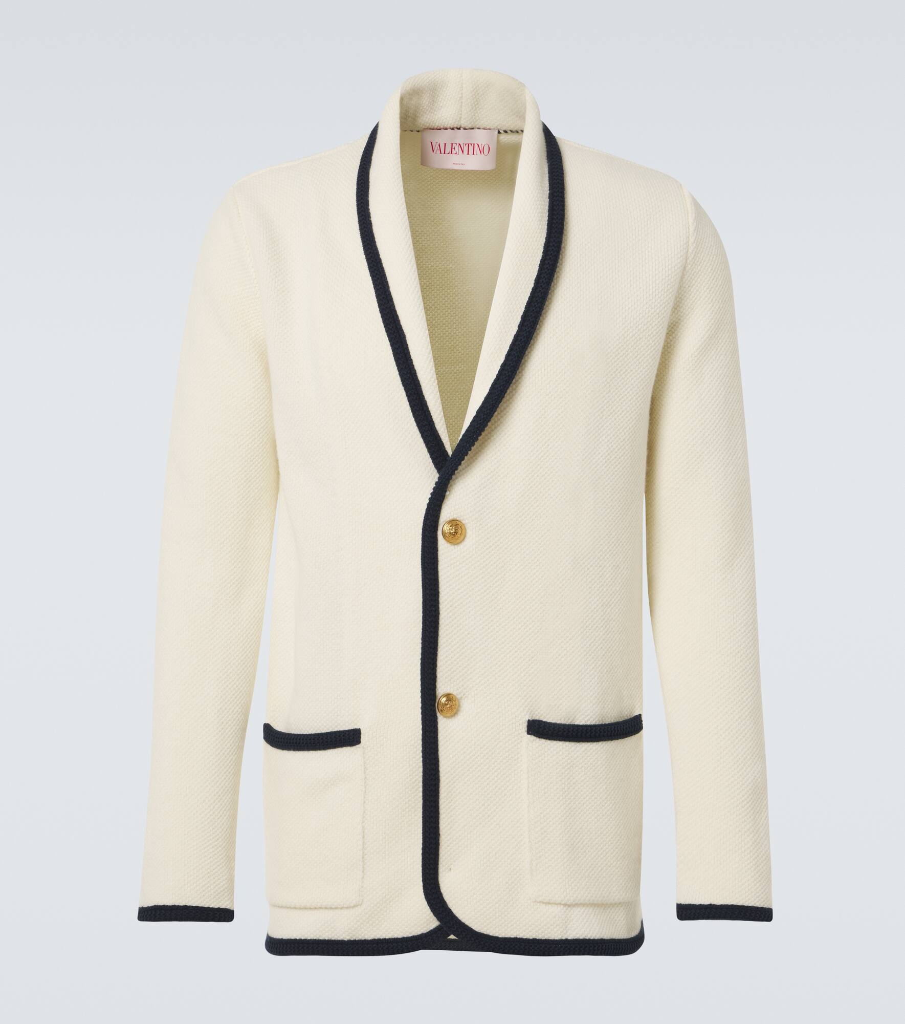 Wool and cotton cardigan - 1