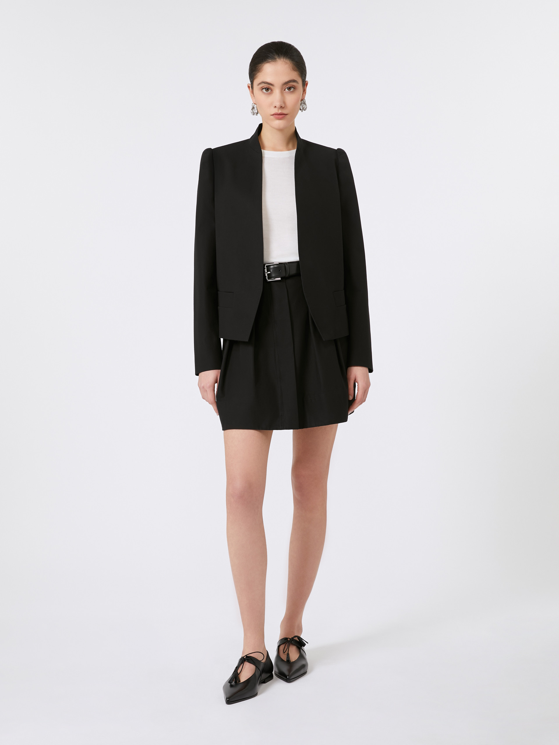 CAFILA Short cotton twill skirt - 2
