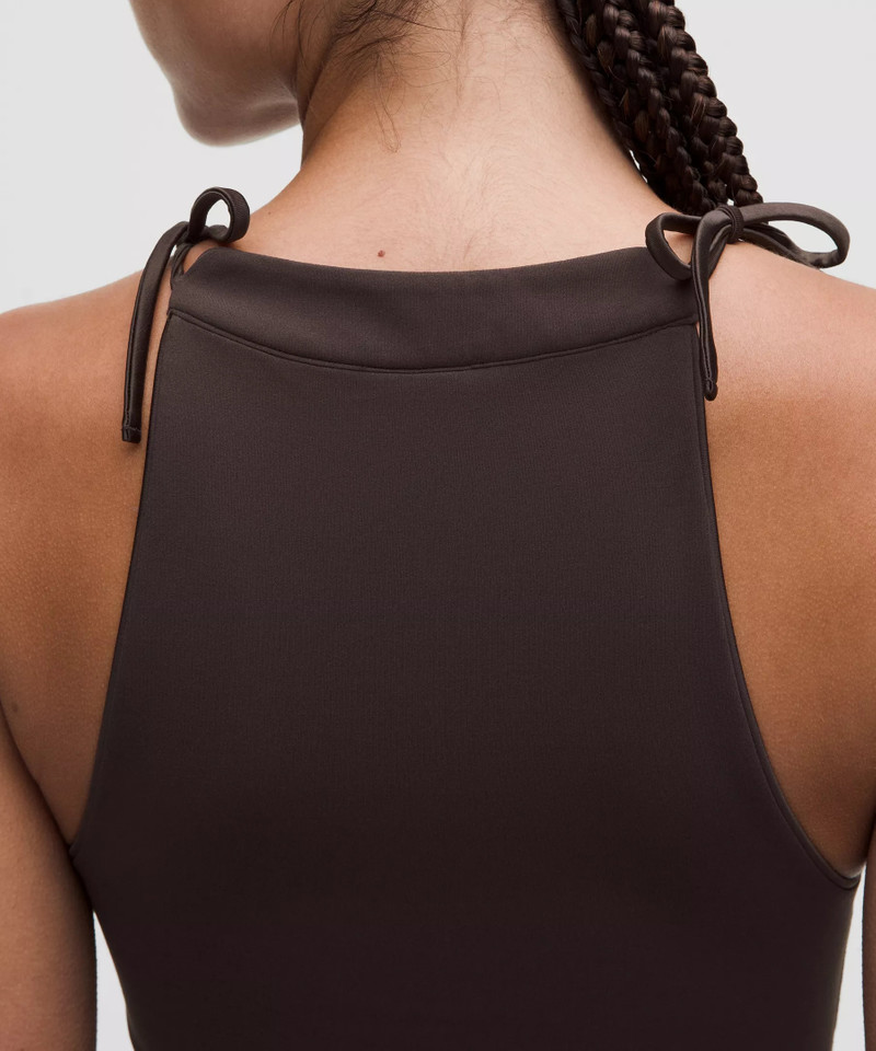 Nulu Satiny-Trim Tie Detail Tank Top *Light Support, B/C Cup 5
