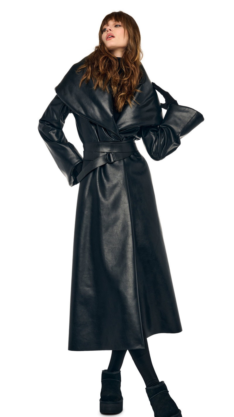SHAWL COLLAR PEPLUM COAT 4