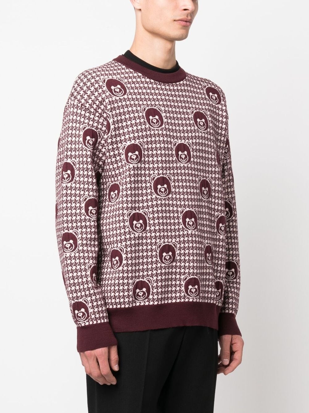 Teddy Bear-print wool jumper - 3