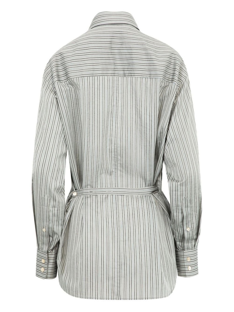 Isabel Marant Striped cotton and silk shirt outlook