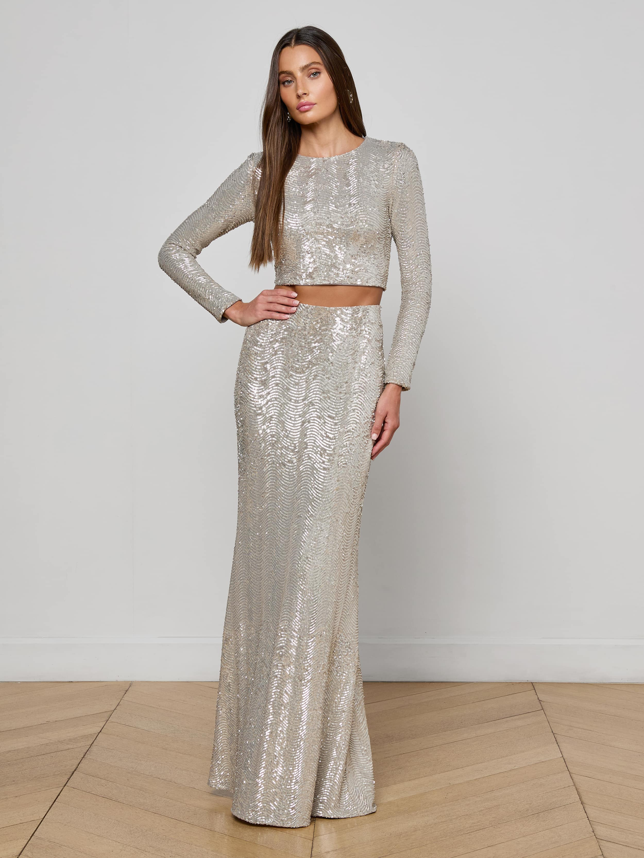Zeta Sequin Maxi Skirt - 2