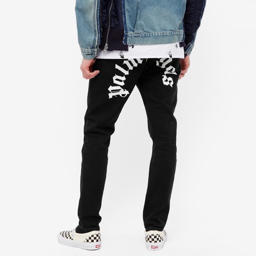 Palm Angels Curved Back Logo Jeans - 5