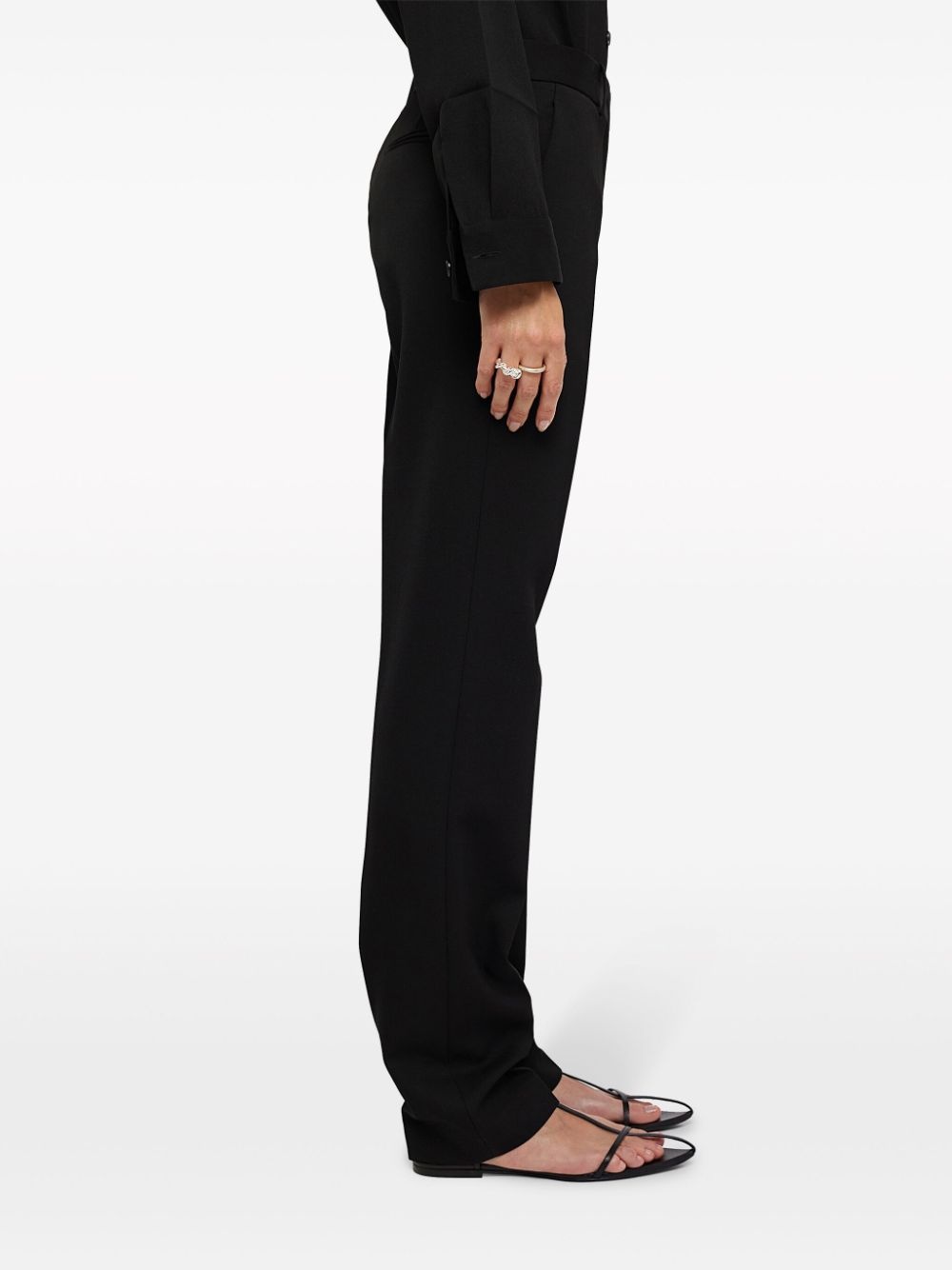 high-waist straight-leg trousers - 3