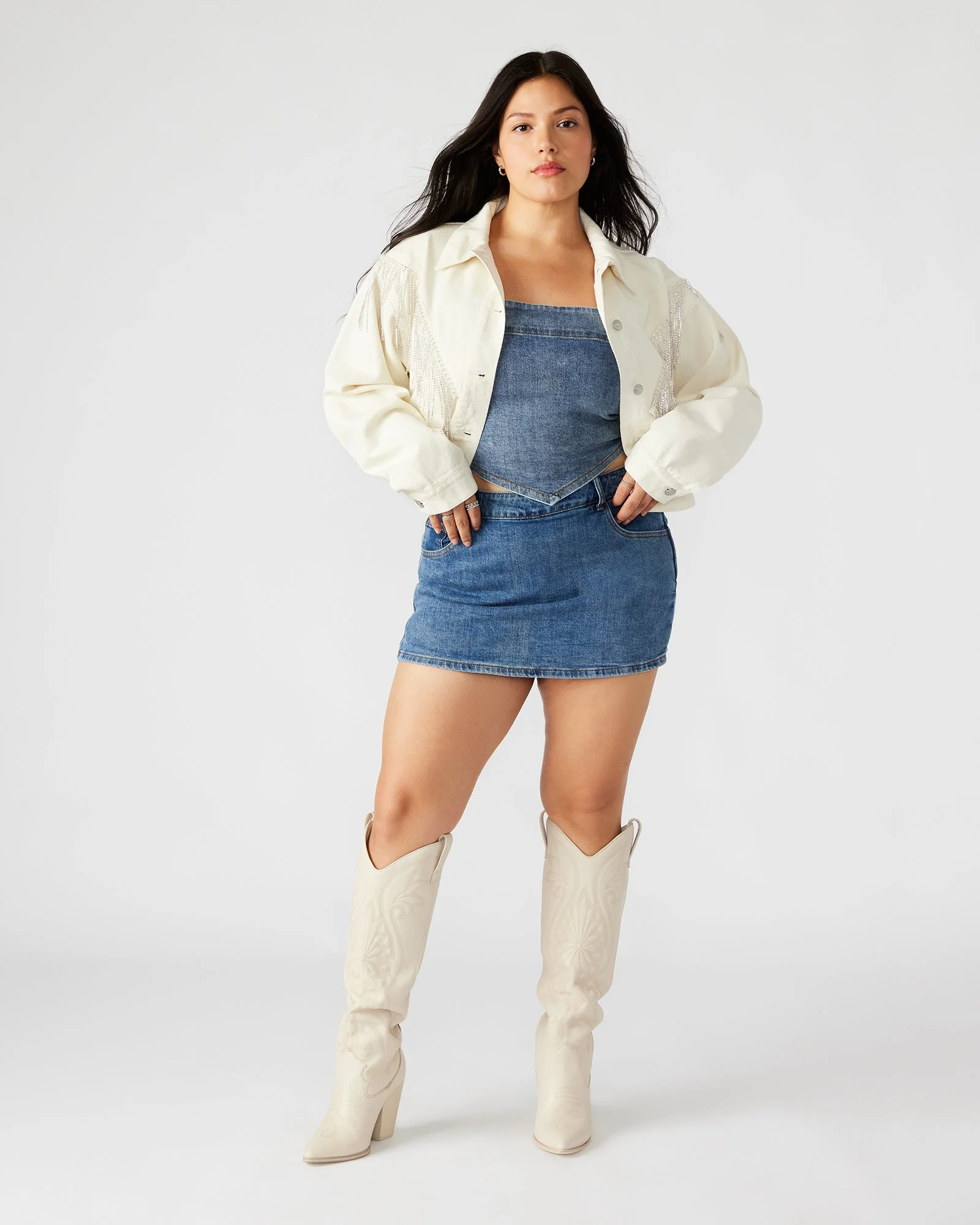 CANYON DENIM JACKET CREAM - 1