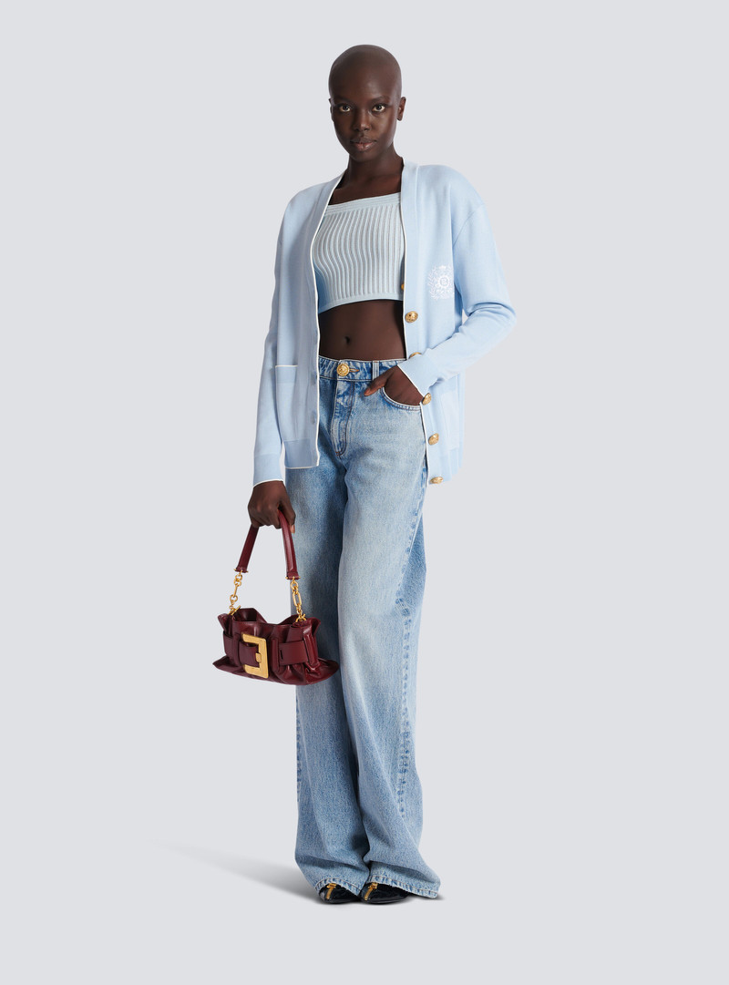 Balmain Textured knit top outlook