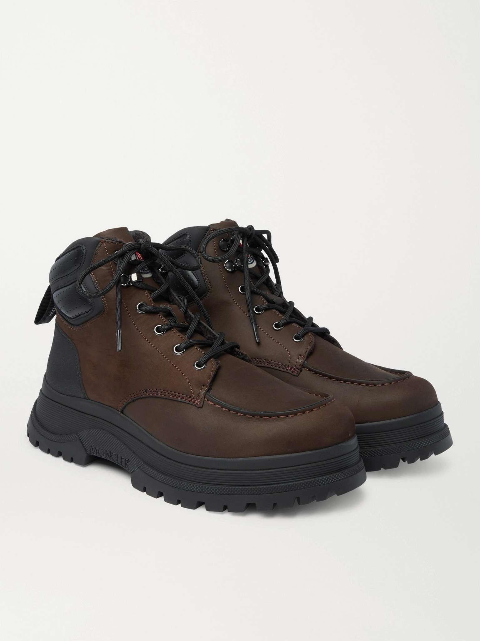 Ulderic Leather-Trimmed Shearling-Lined Nubuck Boots - 4