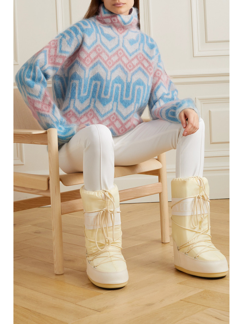 Moncler Grenoble Jacquard-knit Mohair-blend Turtleneck Sweater outlook