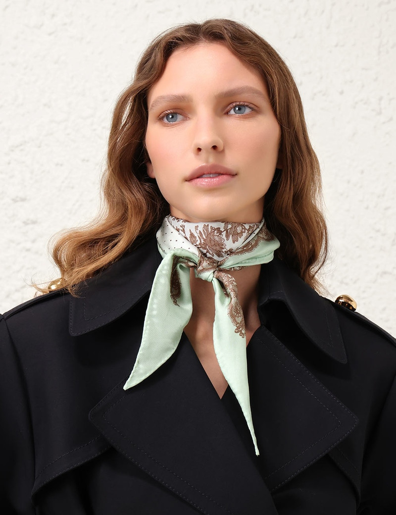 Zimmermann PRINTED SILK DIAMOND SCARF outlook