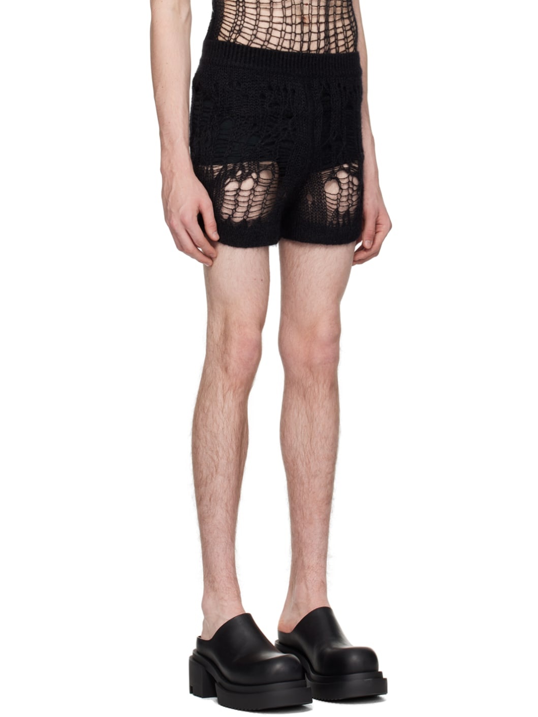 Black Vented Shorts - 2