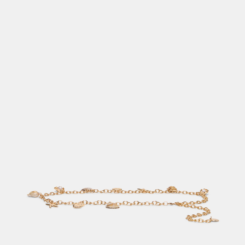 SHELL CHAIN LINK BELT GOLD 1