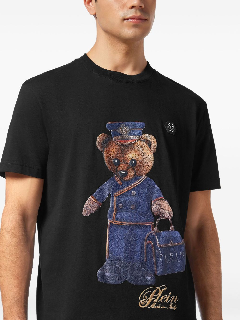 Teddy Bear-print cotton T-shirt - 4