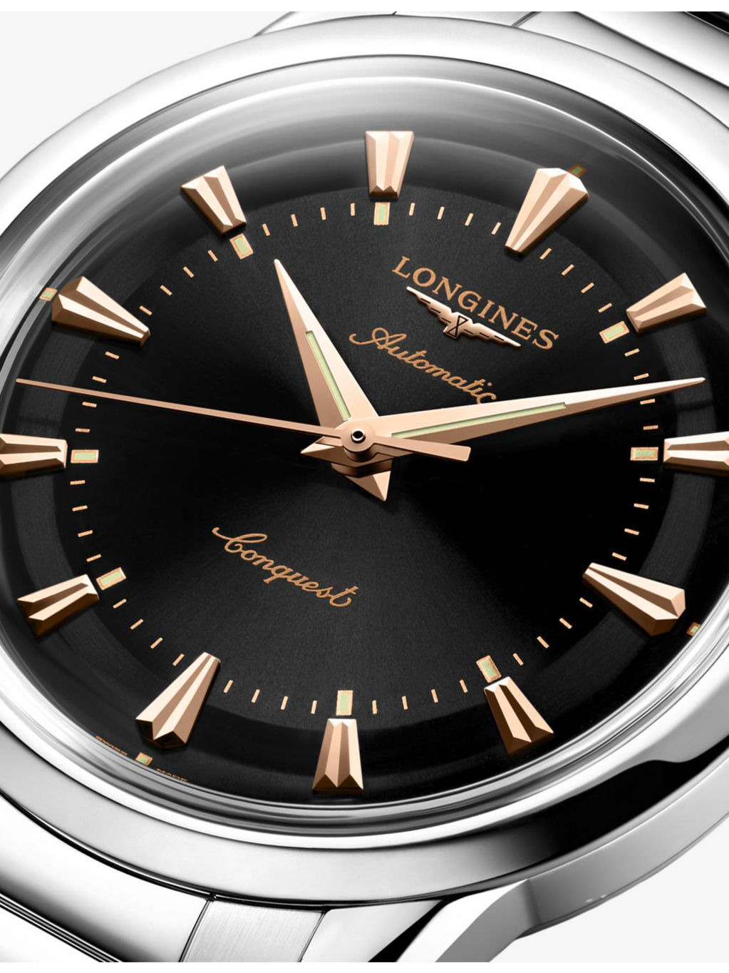 L1.649.4.52.6 Conquest Heritage Stainless-Steel Automatic Watch - 3