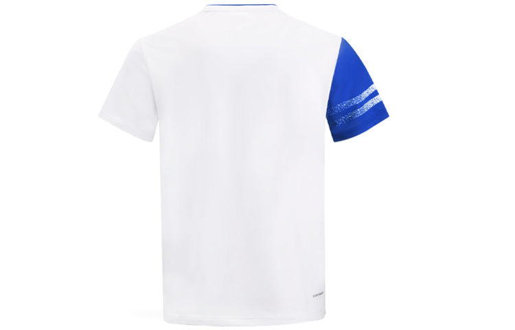 Li-Ning Badminton Series Quick Dry T-Shirt 'White Blue' AAYS071-1 - 2