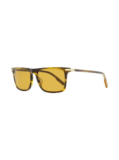 ZEGNA tortoiseshell-effect square-frame sunglasses outlook