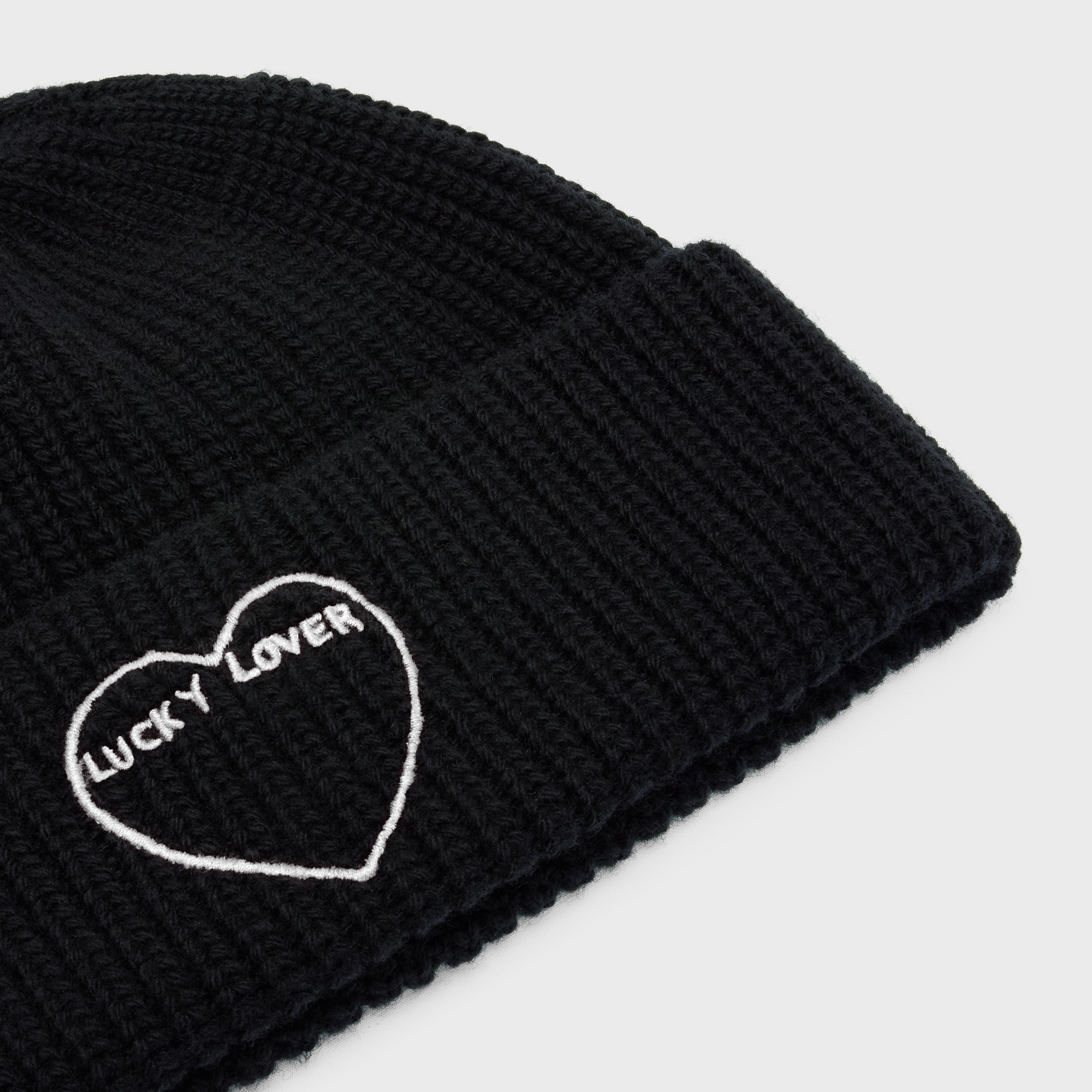 ARTIST EMBROIDERED BEANIE IN RIBBED WOOL - 2