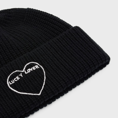 CELINE ARTIST EMBROIDERED BEANIE IN RIBBED WOOL outlook