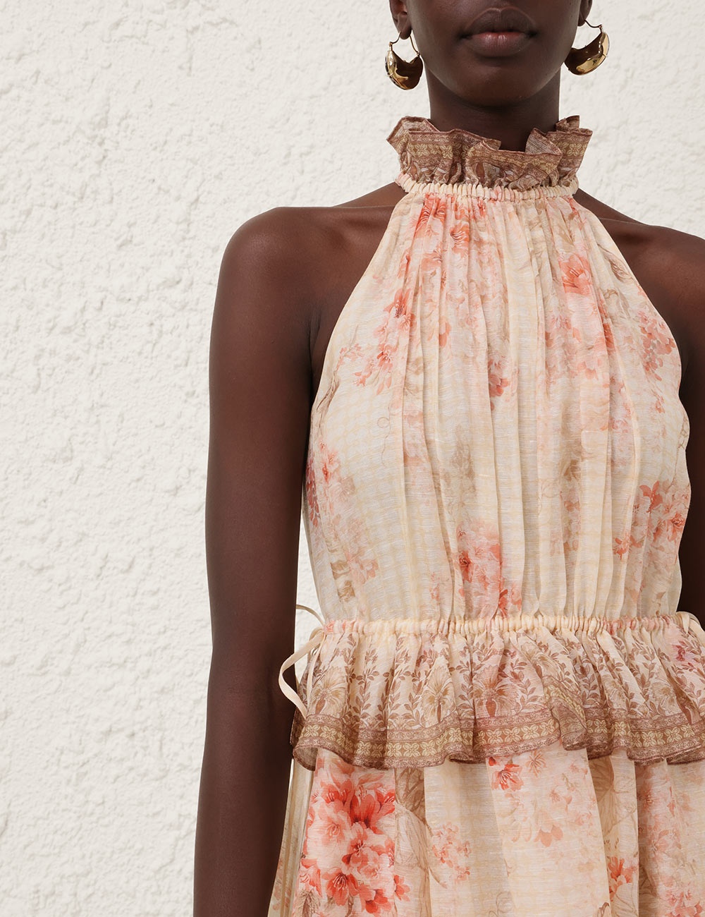 Zimmermann ILLUMINATE HALTER MIDI DRESS | REVERSIBLE