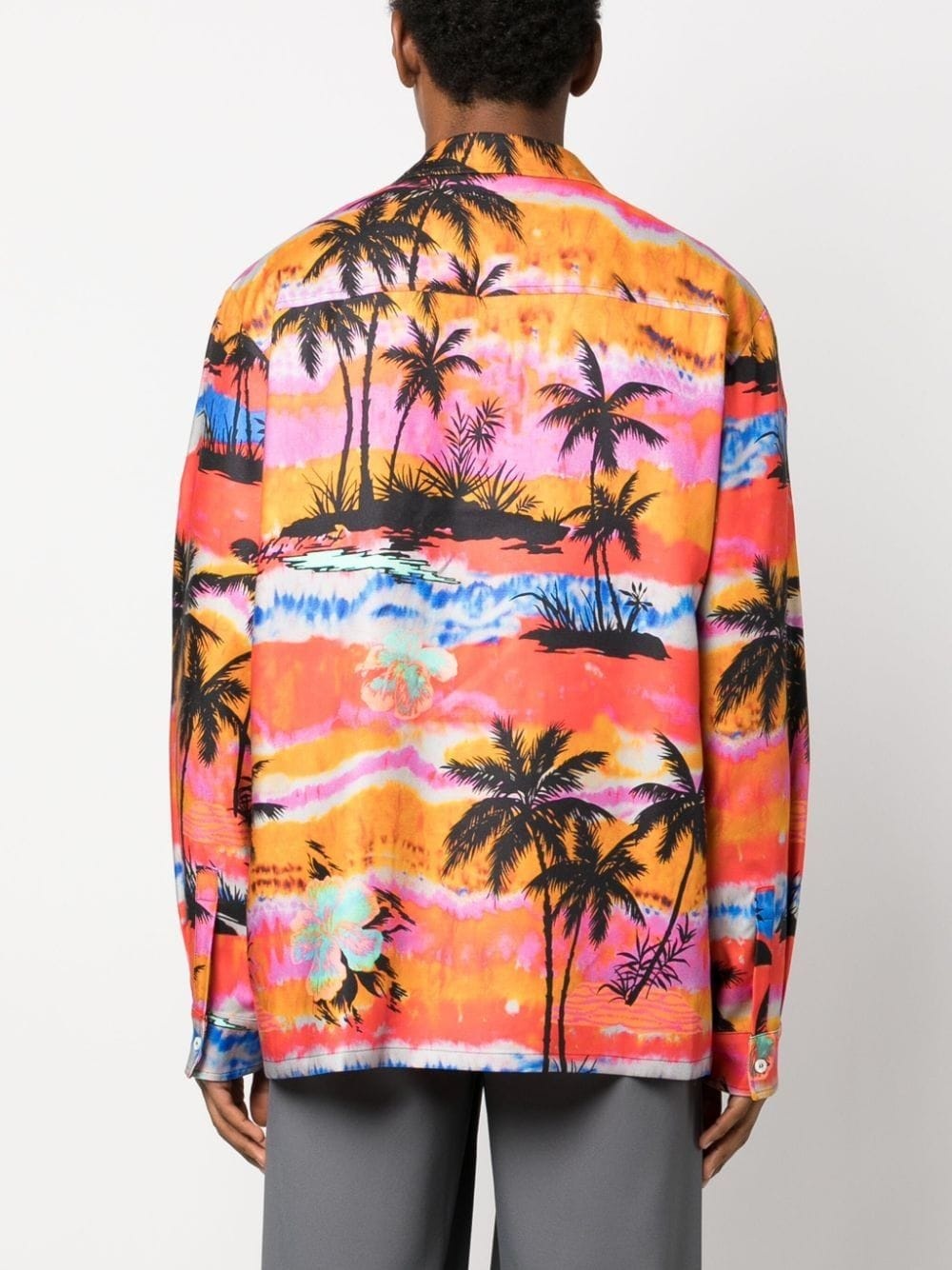 Psychedelic Palms-print shirt - 4