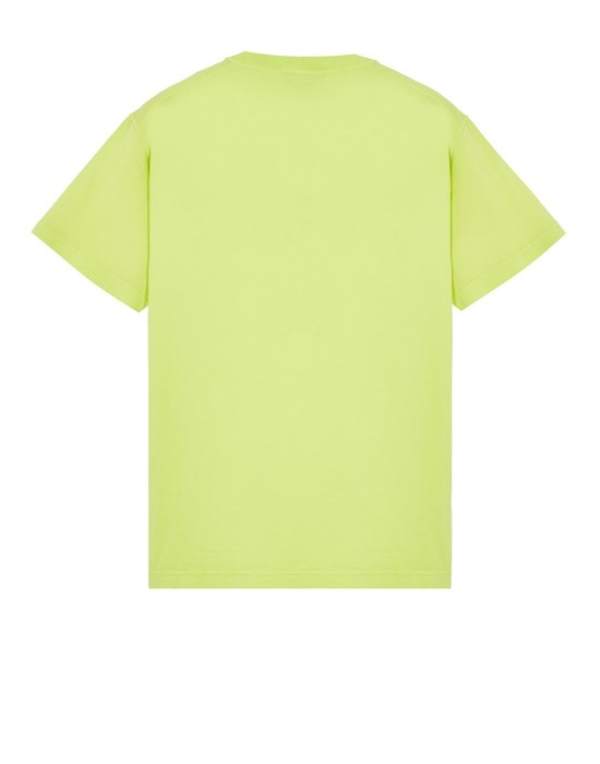 23757 GARMENT-DYED COTTON JERSEY 'FISSATO' TREATMENT LEMON - 2