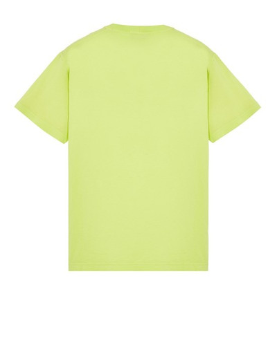 Stone Island 23757 GARMENT-DYED COTTON JERSEY 'FISSATO' TREATMENT LEMON outlook