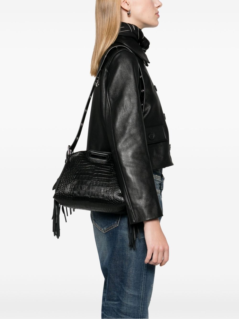 mini Miss M embossed leather bag - 2