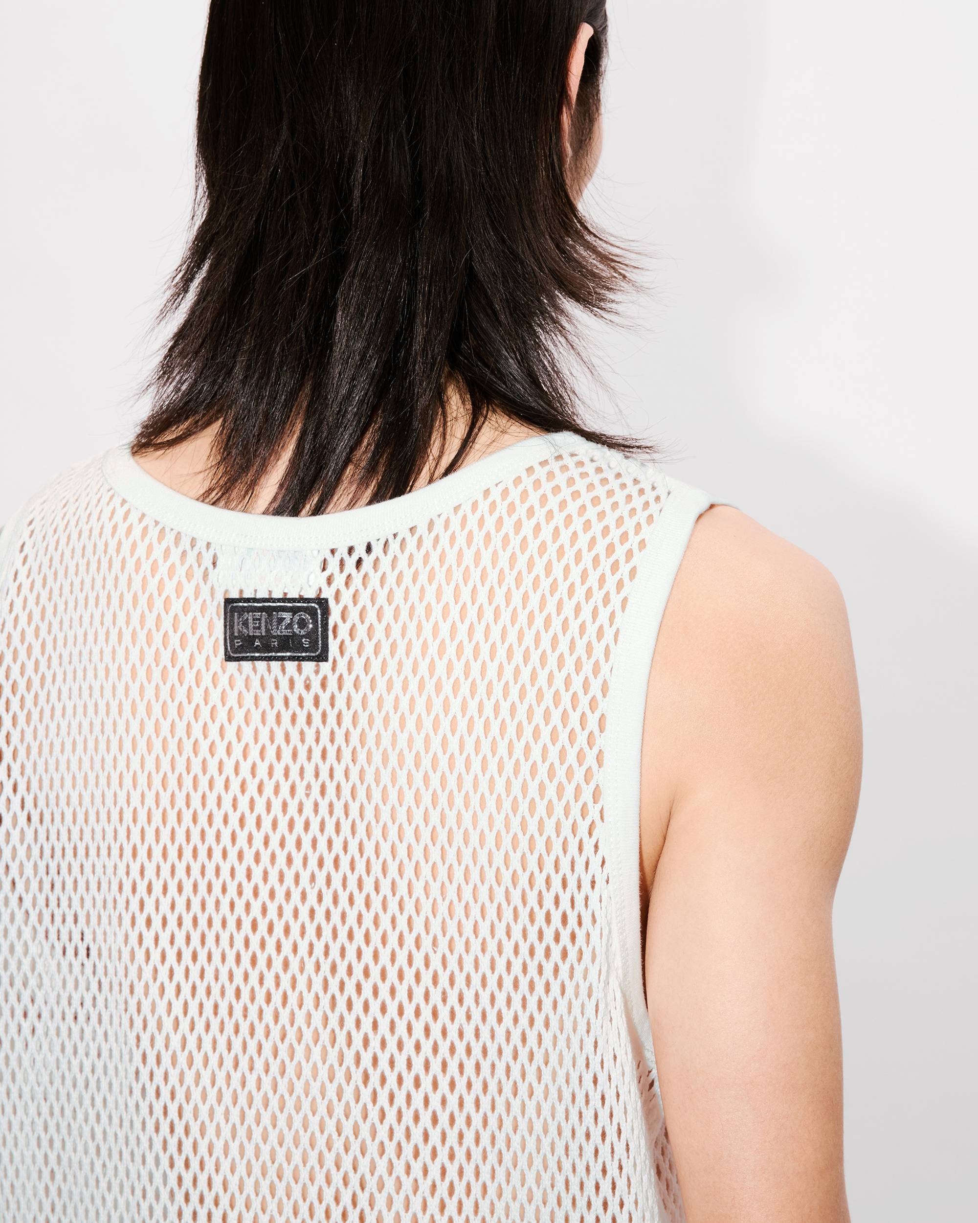 Tank top in mesh in cotton - 7