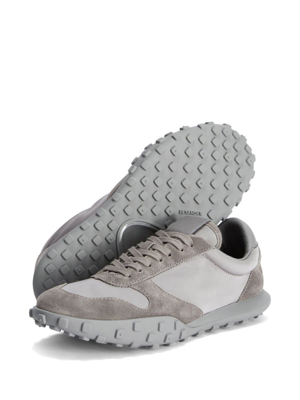 suede-panelled sneakers - 5