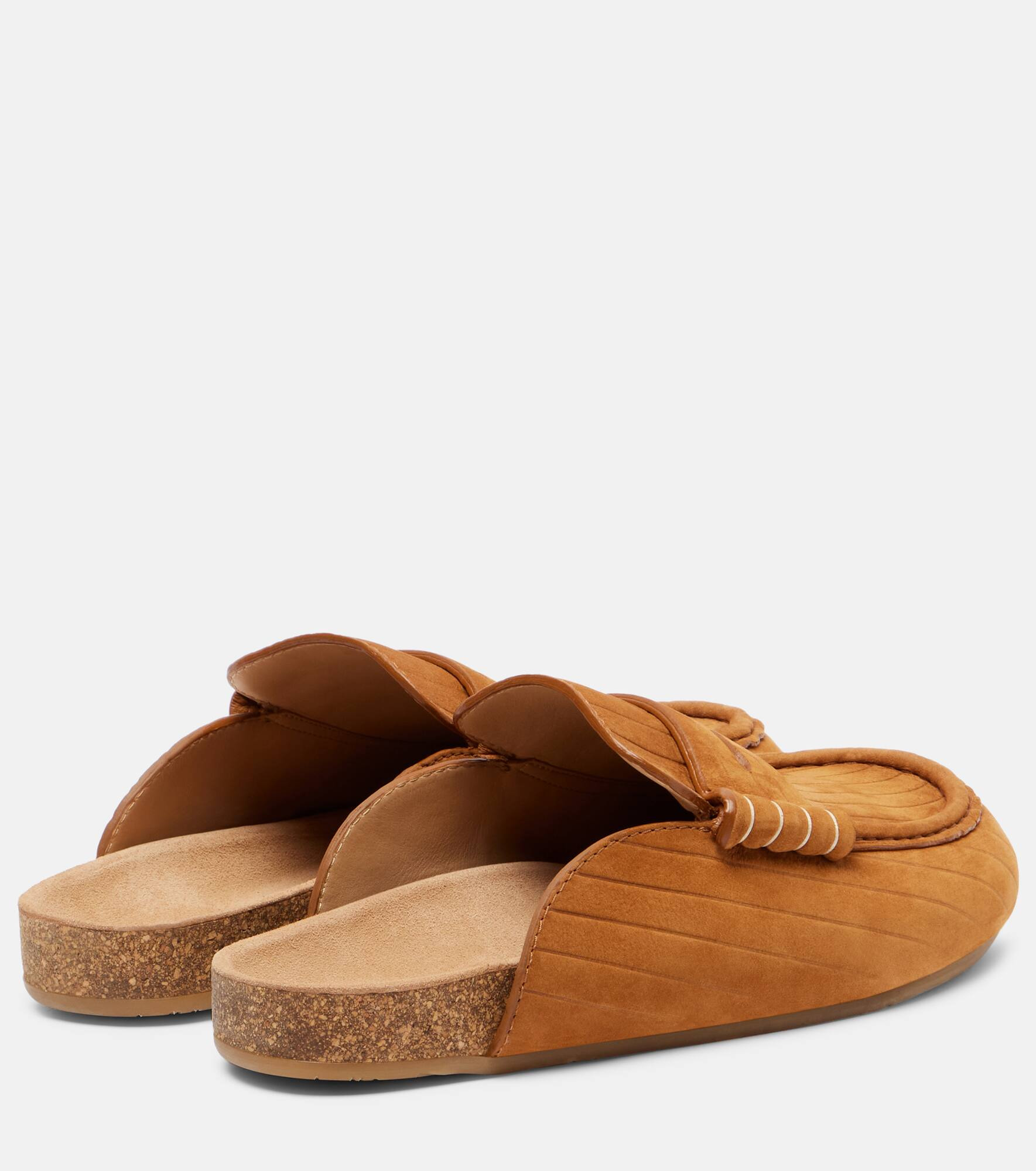 Stitch suede mules - 2